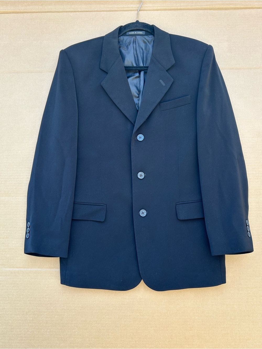 Stanley Blacker Formal Blazer Jacket Padded Men’s Black Professional Business